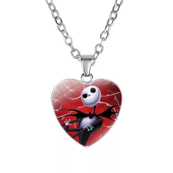 Nightmare Before Christmas Necklace Jack and Sally Meant to be. - Picture 11 of 16